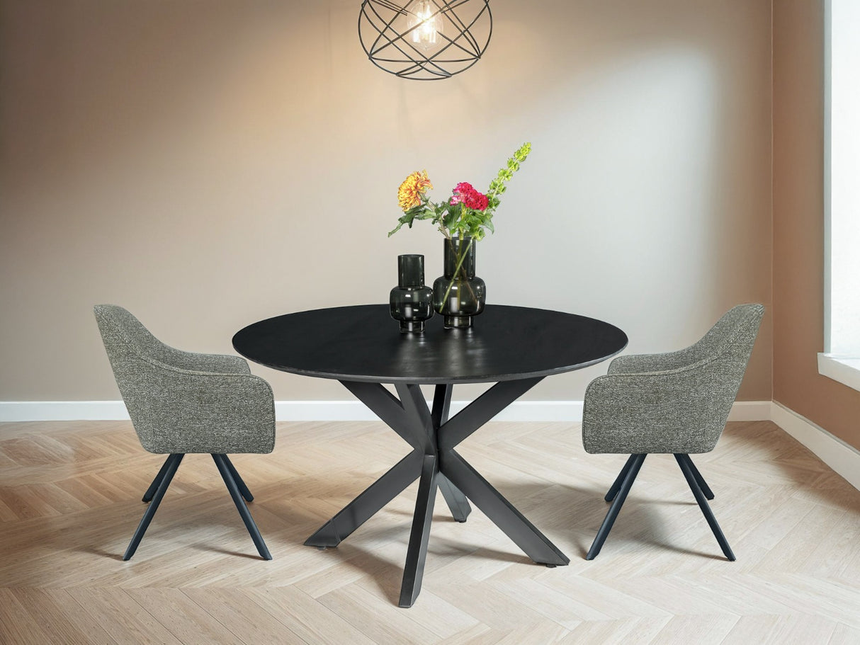 Oslo Round Black 120 cm