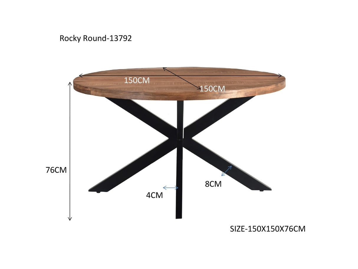 Rocky Round Spider 150cm