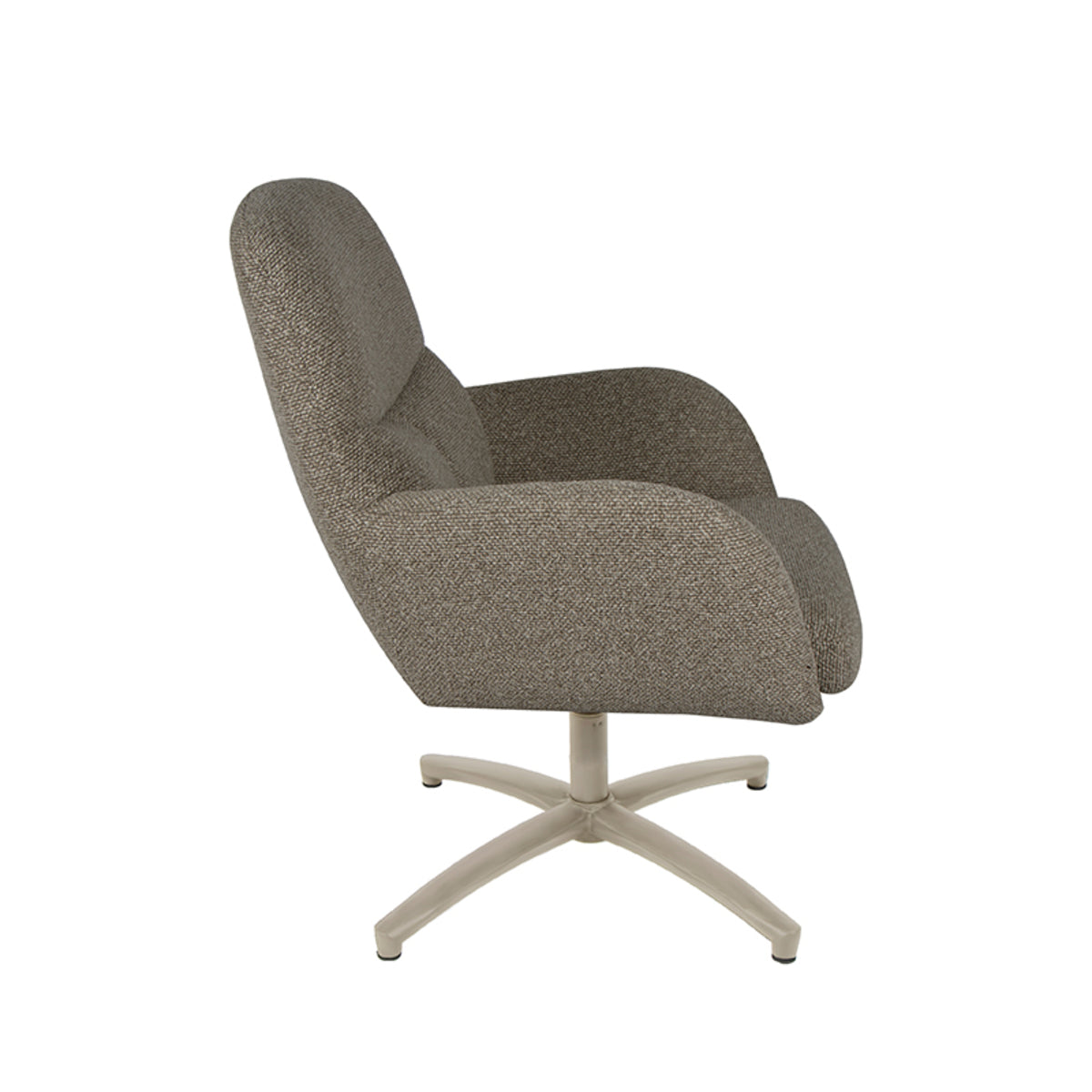 LABEL51 Fauteuil Chill Zone - Truffel grijs - Boucle van LABEL51 – Luxe comfort op maat van PureWonen. Vraag naar de beste prijs.