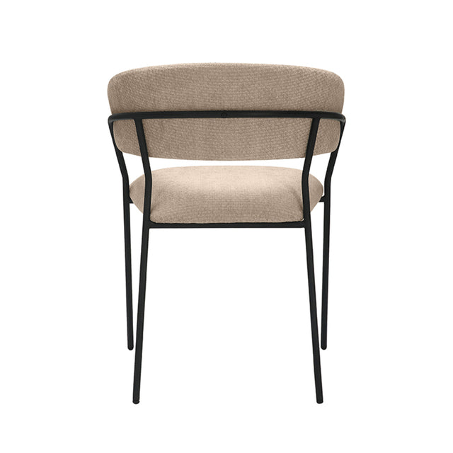 LABEL51 Eetkamerstoel Luuk - Clay - Elite - Black Frame van LABEL51 – Luxe comfort op maat van PureWonen. Vraag naar de beste prijs.