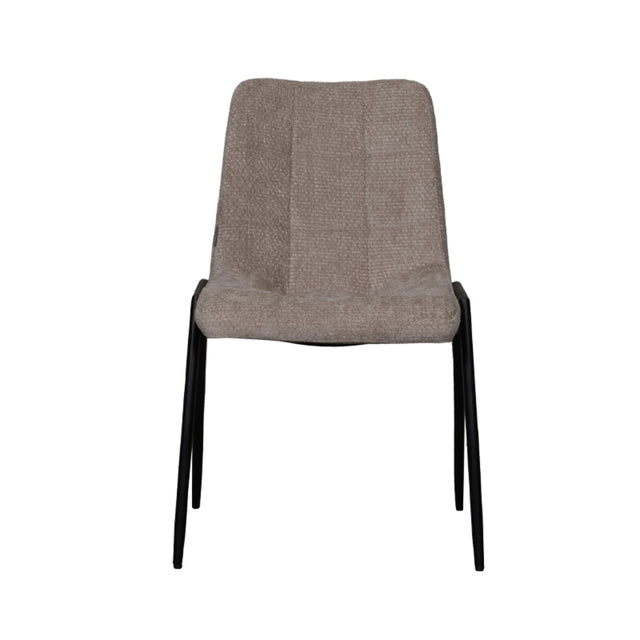 LABEL51 Eetkamerstoel Noor - Clay - Elite - Black Frame van LABEL51 – Luxe comfort op maat van PureWonen. Vraag naar de beste prijs.