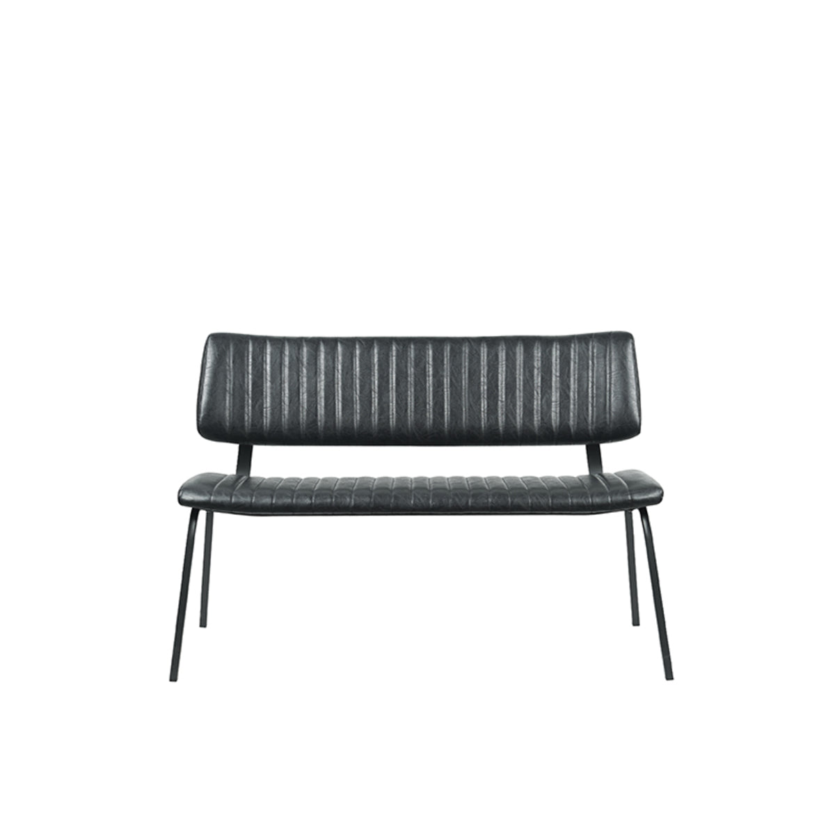LABEL51 Eetkamerbank Gusto - Zwart - PU-Leder - 120 cm van LABEL51 - laagste prijs offerte van PureWonen