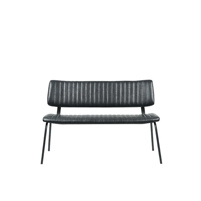 LABEL51 Eetkamerbank Gusto - Zwart - PU-Leder - 120 cm van LABEL51 - laagste prijs offerte van PureWonen