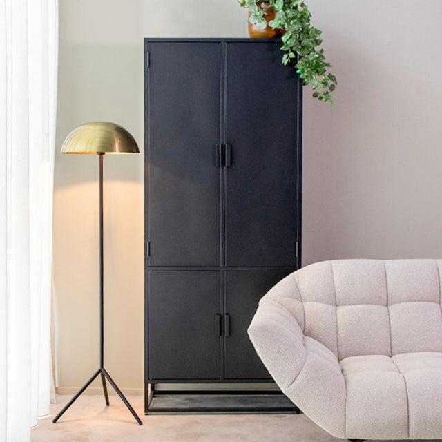 LABEL51 Bergkast Luff - Zwart - Metaal - Hoge Kast van LABEL51 – Luxe comfort op maat van PureWonen. Vraag naar de beste prijs.