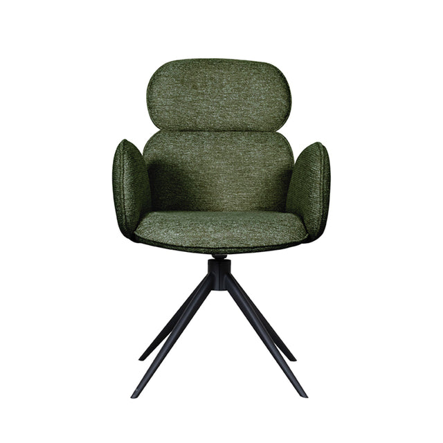 LABEL51 Eetkamerstoel Vidar - Forest - Boucle van LABEL51 – Luxe comfort op maat van PureWonen. Vraag naar de beste prijs.