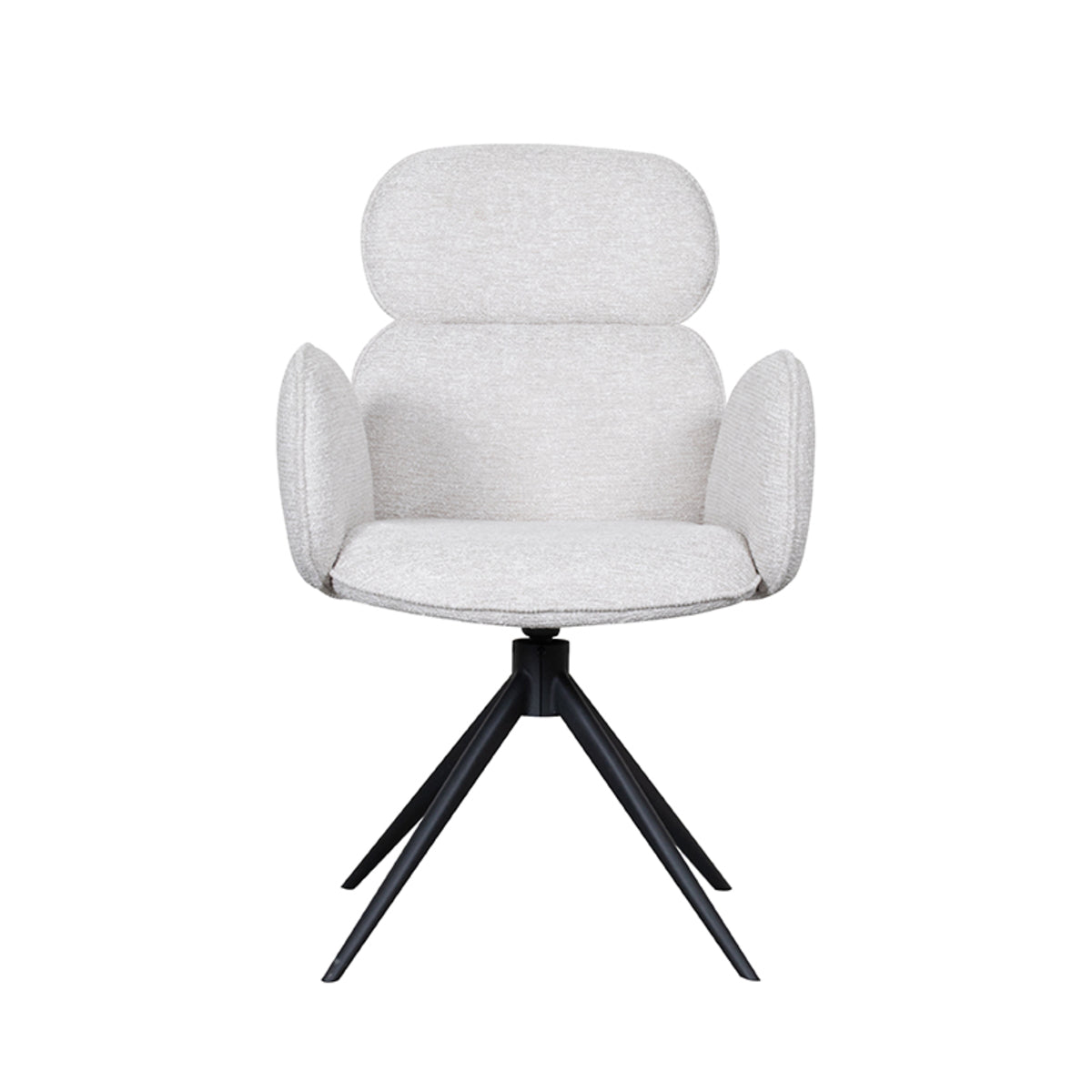 LABEL51 Eetkamerstoel Vidar - Naturel - Boucle van LABEL51 – Luxe comfort op maat van PureWonen. Vraag naar de beste prijs.