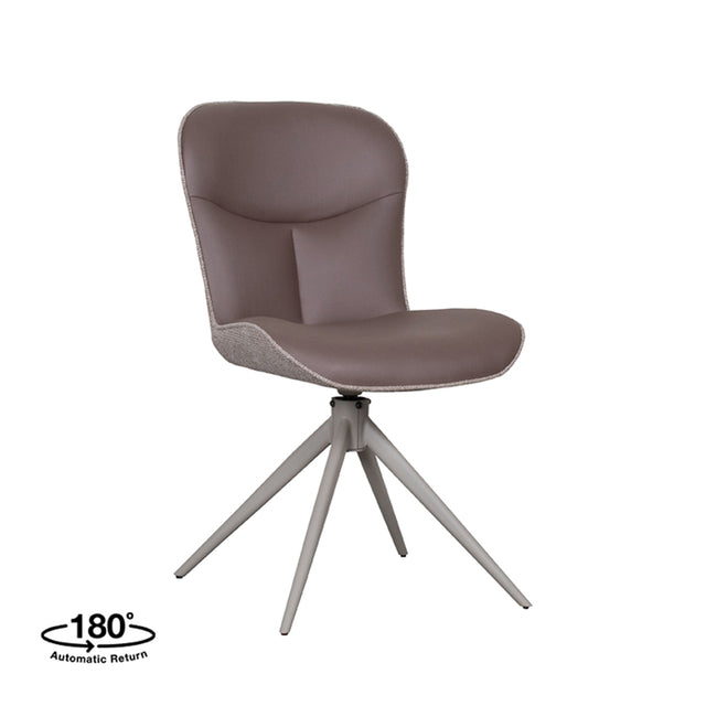 LABEL51 Eetkamerstoel Thorben - Bruin - Microfiber van LABEL51 – Luxe comfort op maat van PureWonen. Vraag naar de beste prijs.