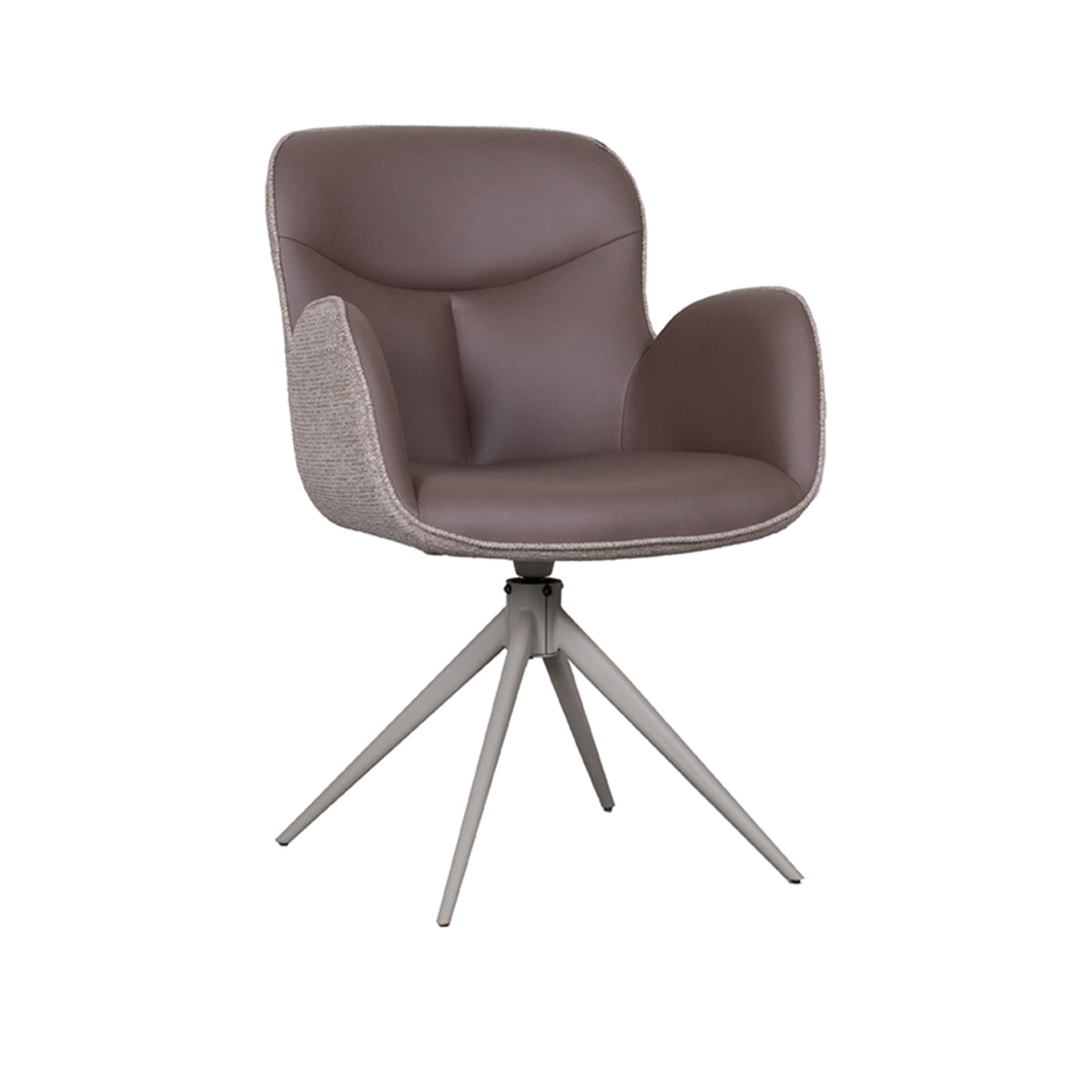 LABEL51 Eetkamerstoel Lasse - Bruin - Microfiber van LABEL51 – Luxe comfort op maat van PureWonen. Vraag naar de beste prijs.