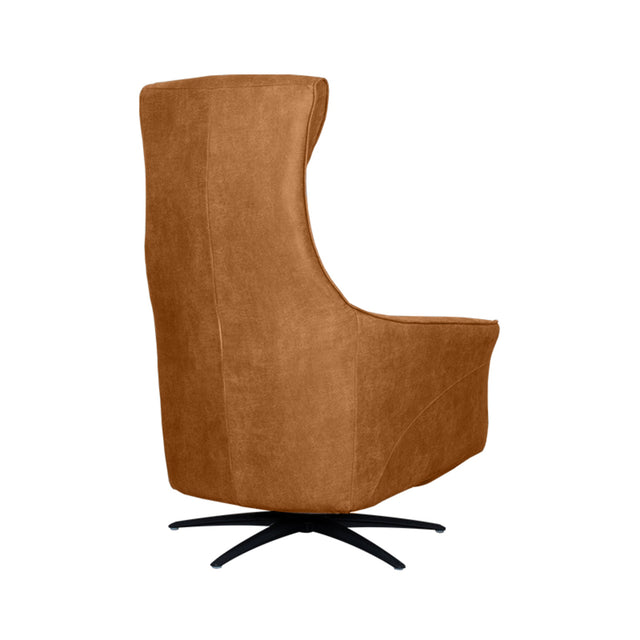 LABEL51 Fauteuil Lund - Cognac - Micro Suede - One Size