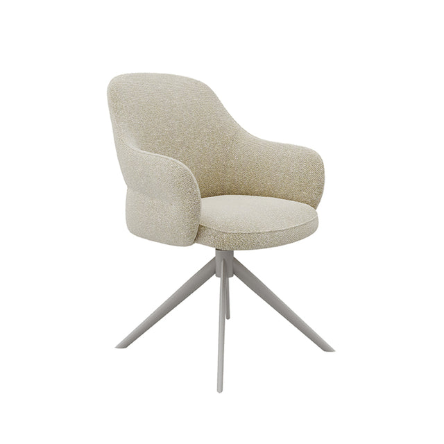 LABEL51 Eetkamerstoel Bern - Naturel - Boucle van LABEL51 – Luxe comfort op maat van PureWonen. Vraag naar de beste prijs.