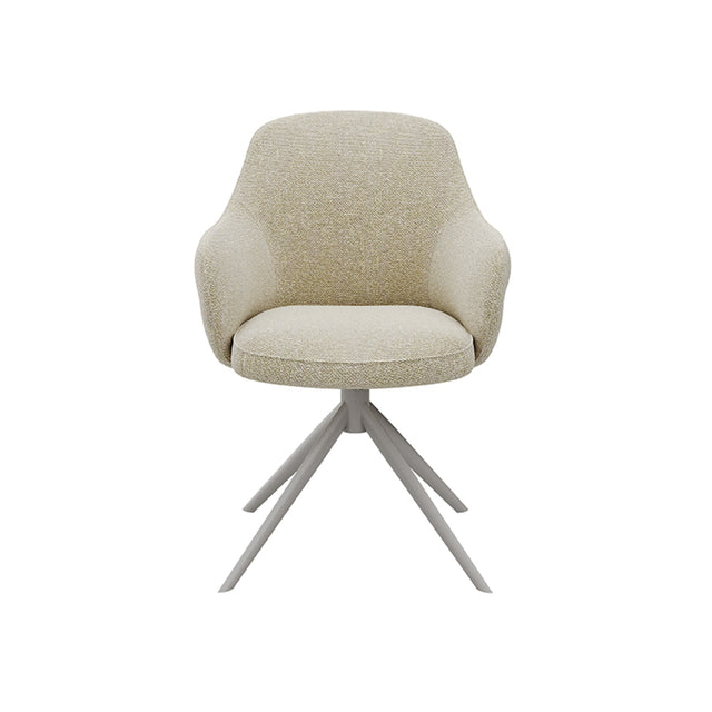 LABEL51 Eetkamerstoel Bern - Naturel - Boucle van LABEL51 – Luxe comfort op maat van PureWonen. Vraag naar de beste prijs.