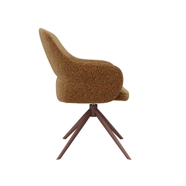 LABEL51 Eetkamerstoel Bern - Coral - Boucle van LABEL51 – Luxe comfort op maat van PureWonen. Vraag naar de beste prijs.