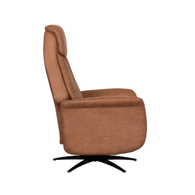 LABEL51 Fauteuil Oslo - Cognac - Micro Suede van LABEL51 - laagste prijs offerte van PureWonen