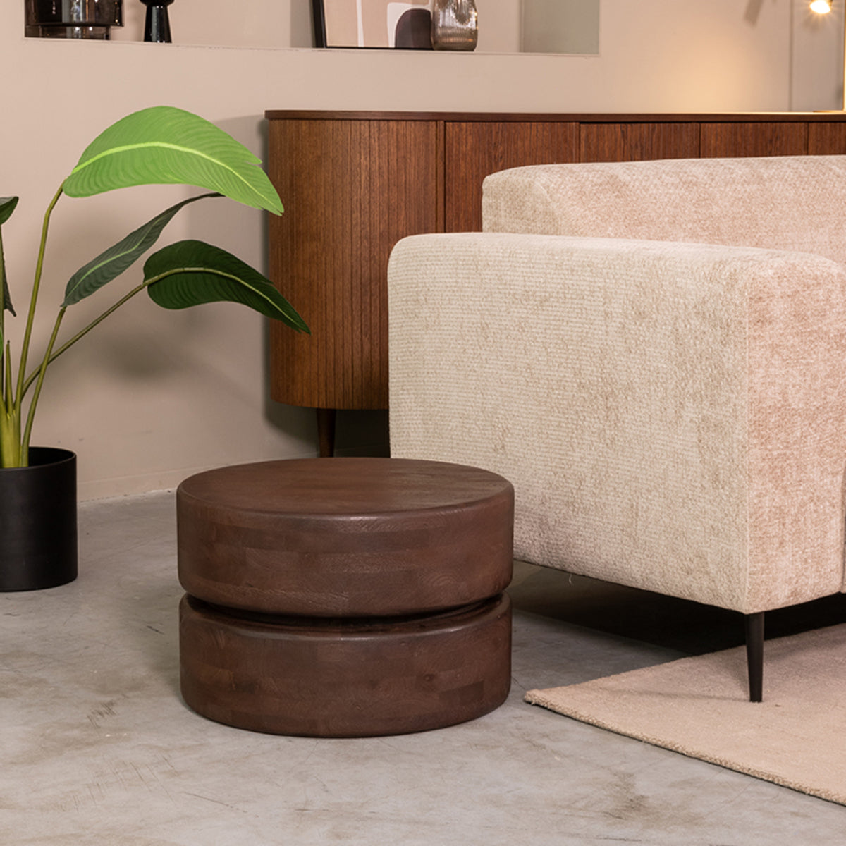 LABEL51 Salontafel Milly - Espresso - Mangohout - 50 cm van LABEL51 – Luxe comfort op maat van PureWonen. Vraag naar de beste prijs.