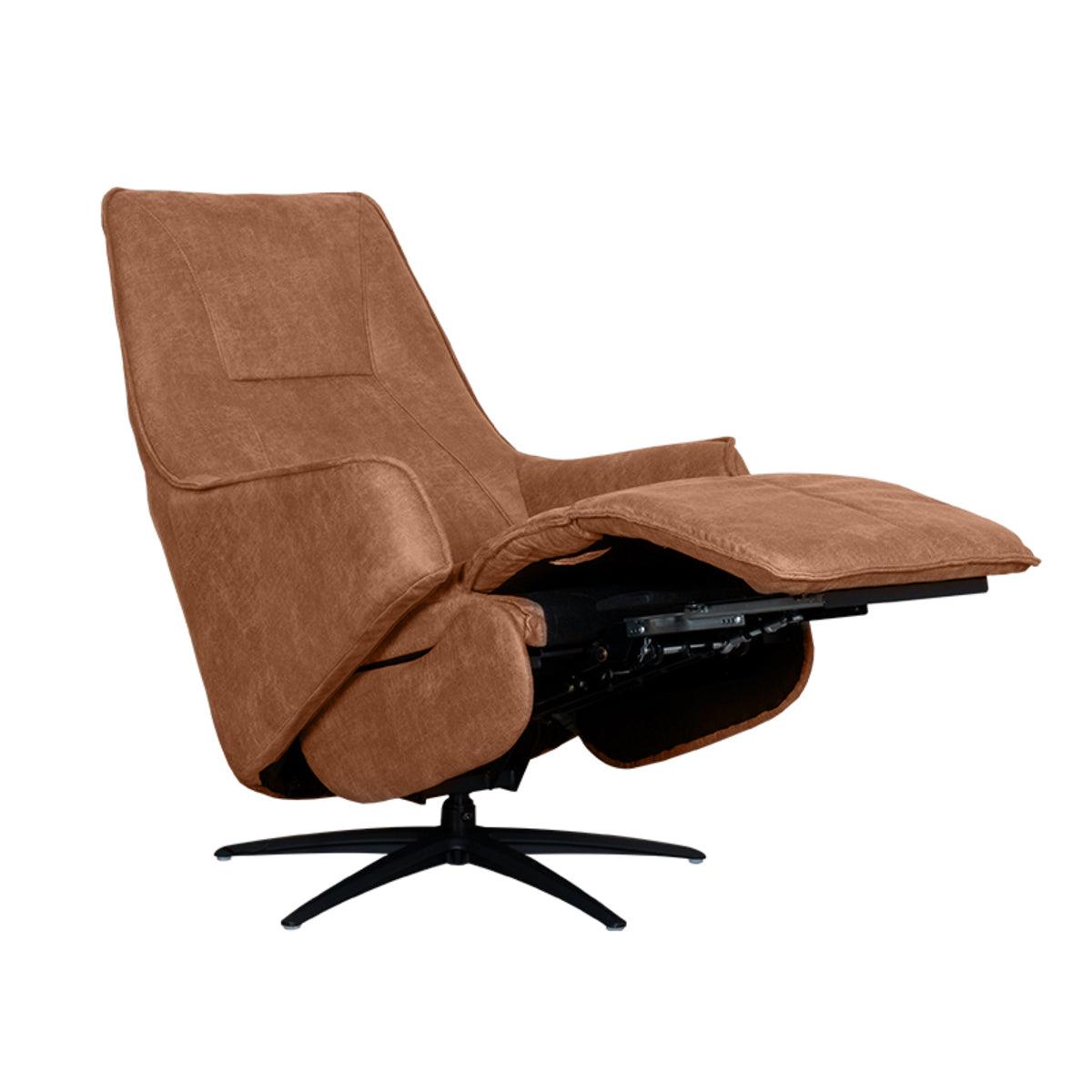 LABEL51 Fauteuil Odense - Cognac - Micro Suede van LABEL51 – Luxe comfort op maat van PureWonen. Vraag naar de beste prijs.