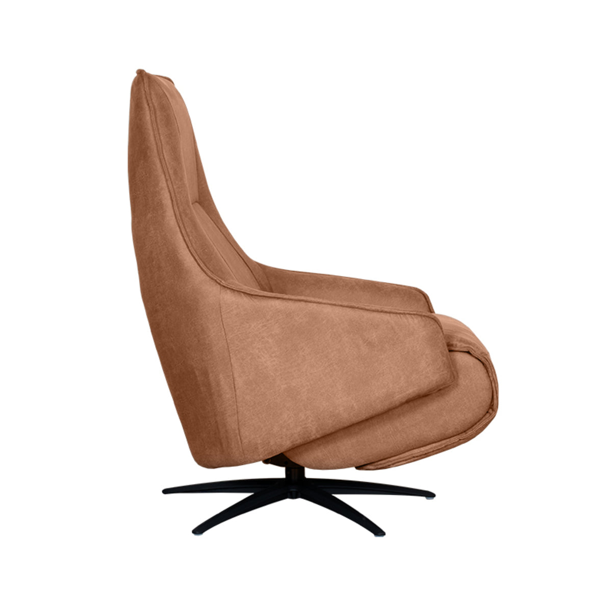 LABEL51 Fauteuil Odense - Cognac - Micro Suede van LABEL51 – Luxe comfort op maat van PureWonen. Vraag naar de beste prijs.