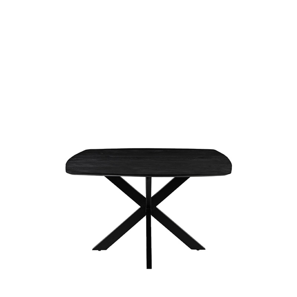 LABEL51 Eetkamertafel Blake - Zwart - Mangohout - 130x130 cm van LABEL51 – Luxe comfort op maat van PureWonen. Vraag naar de beste prijs.