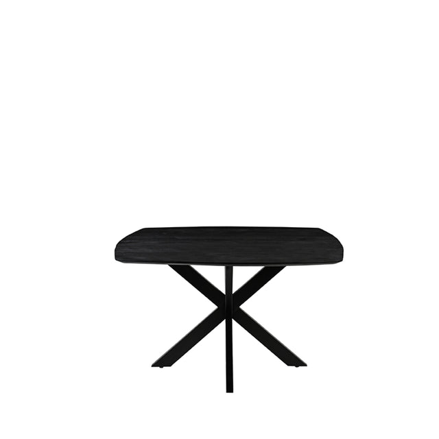 LABEL51 Eetkamertafel Blake - Zwart - Mangohout - 140x140 cm van LABEL51 - laagste prijs offerte van PureWonen