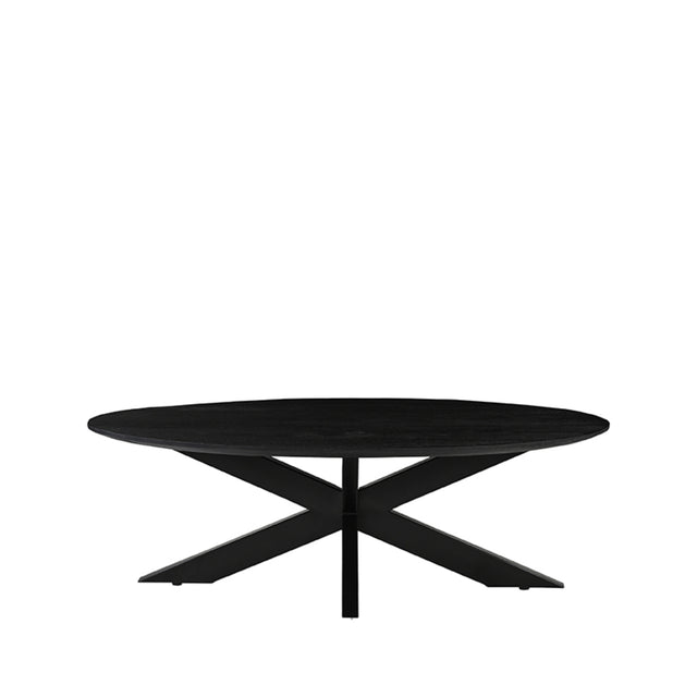 LABEL51 Salontafel James - Zwart - Mangohout - 130 cm van LABEL51 - laagste prijs offerte van PureWonen