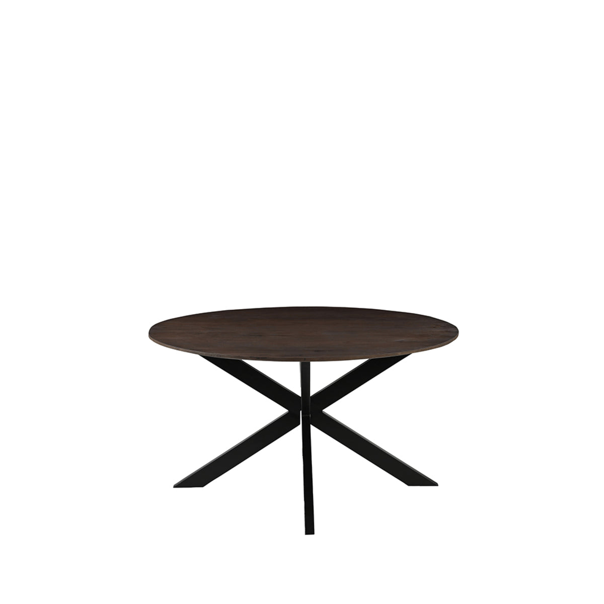 LABEL51 Eetkamertafel Otis - Espresso - Mangohout - 130 cm - Rond van LABEL51 – Luxe comfort op maat van PureWonen. Vraag naar de beste prijs.