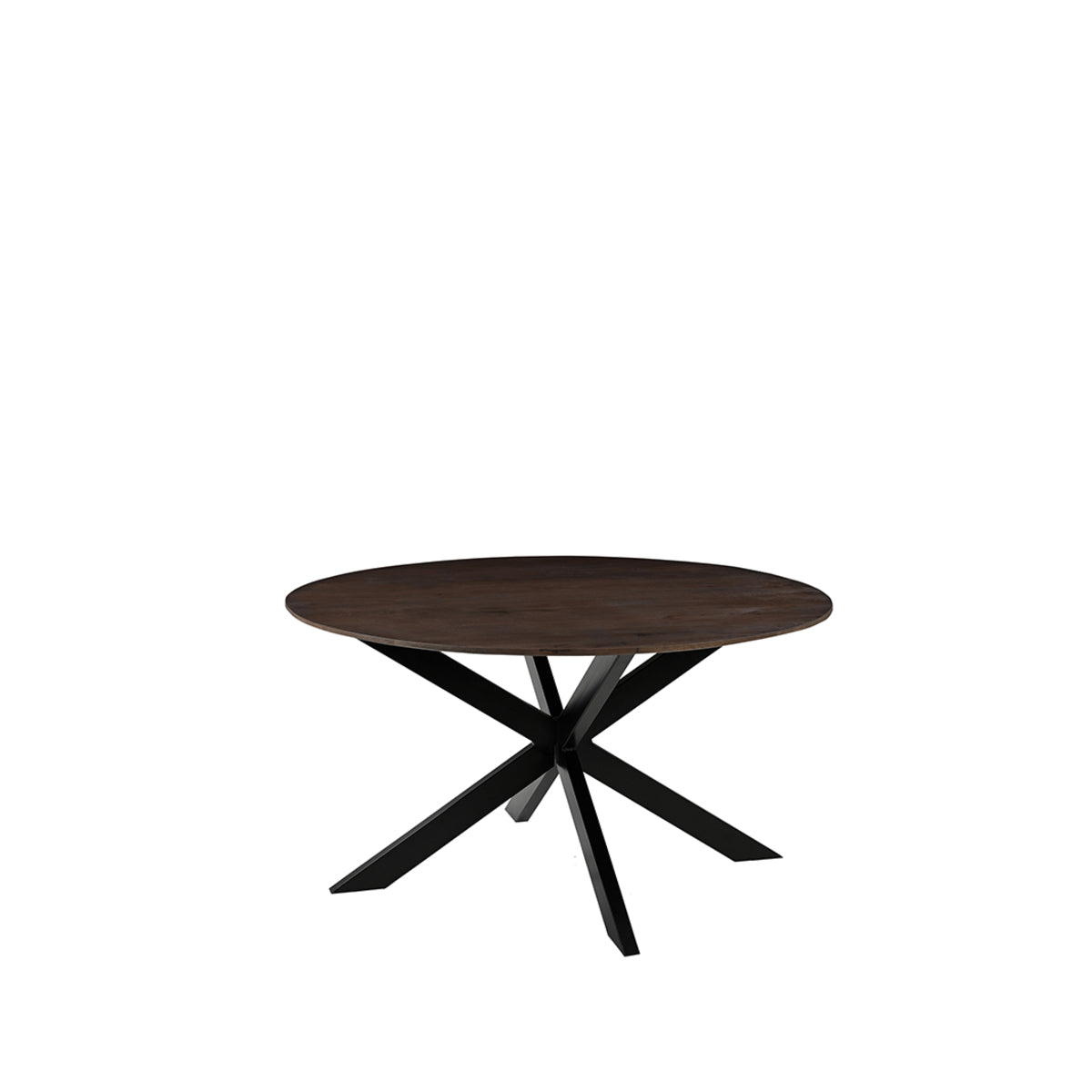LABEL51 Eetkamertafel Otis - Espresso - Mangohout - 130 cm - Rond van LABEL51 – Luxe comfort op maat van PureWonen. Vraag naar de beste prijs.