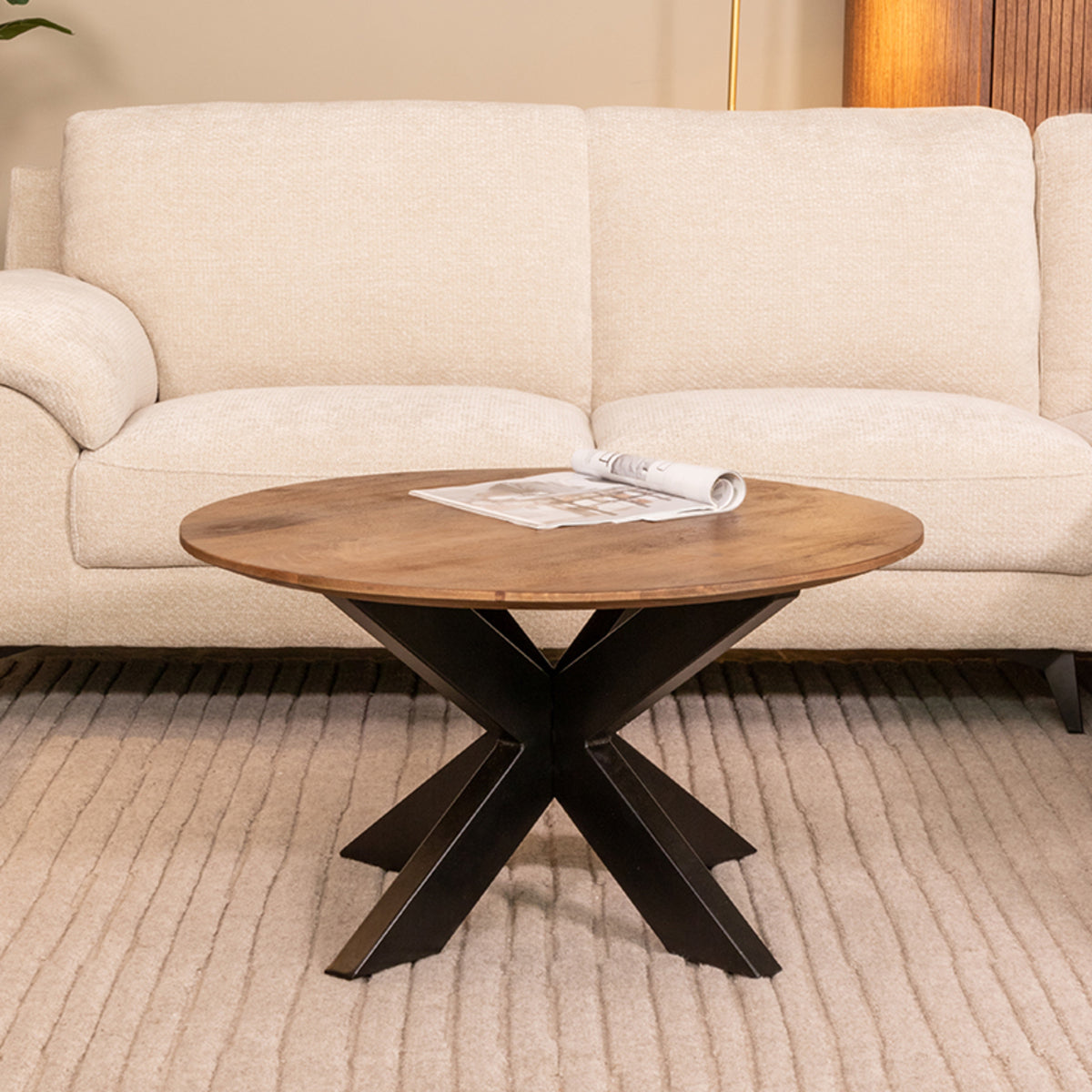 LABEL51 Salontafel Otis - Nature - Mangohout - 80 cm van LABEL51 - laagste prijs offerte van PureWonen
