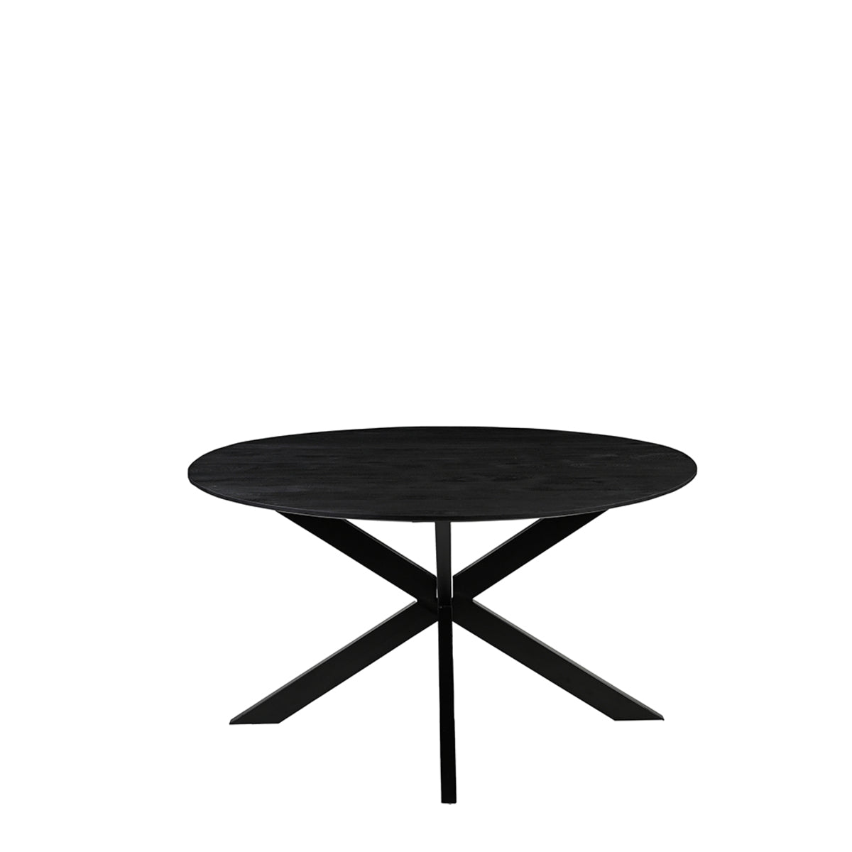 LABEL51 Eetkamertafel Otis - Zwart - Mangohout - 140 cm - Rond van LABEL51 – Luxe comfort op maat van PureWonen. Vraag naar de beste prijs.