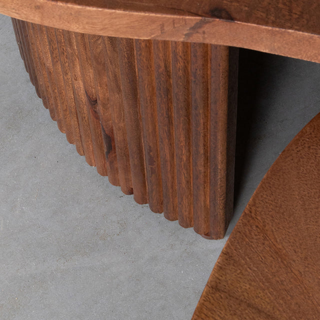 LABEL51 Salontafel Timon - Nature - Mangohout - 100 cm van LABEL51 – Luxe comfort op maat van PureWonen. Vraag naar de beste prijs.