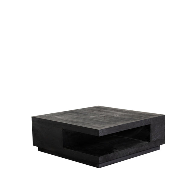 LABEL51 Salontafel Square - Zwart - Mangohout - 80 cm van LABEL51 – Luxe comfort op maat van PureWonen. Vraag naar de beste prijs.