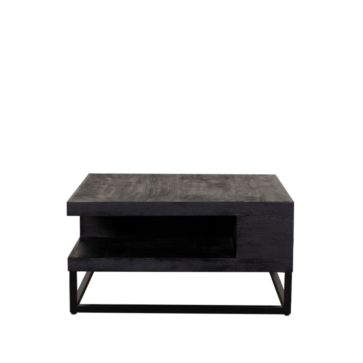 LABEL51 Salontafel Cube - Zwart - Mangohout - 80 cm van LABEL51 – Luxe comfort op maat van PureWonen. Vraag naar de beste prijs.