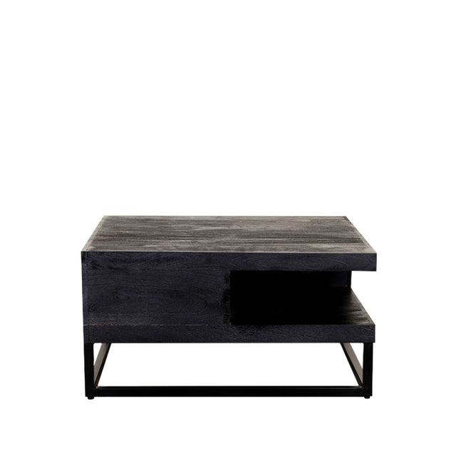 LABEL51 Salontafel Cube - Zwart - Mangohout - 80 cm van LABEL51 – Luxe comfort op maat van PureWonen. Vraag naar de beste prijs.