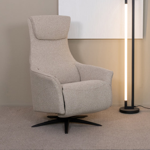 LABEL51 Fauteuil Lund - Naturel - Boucle - One Size