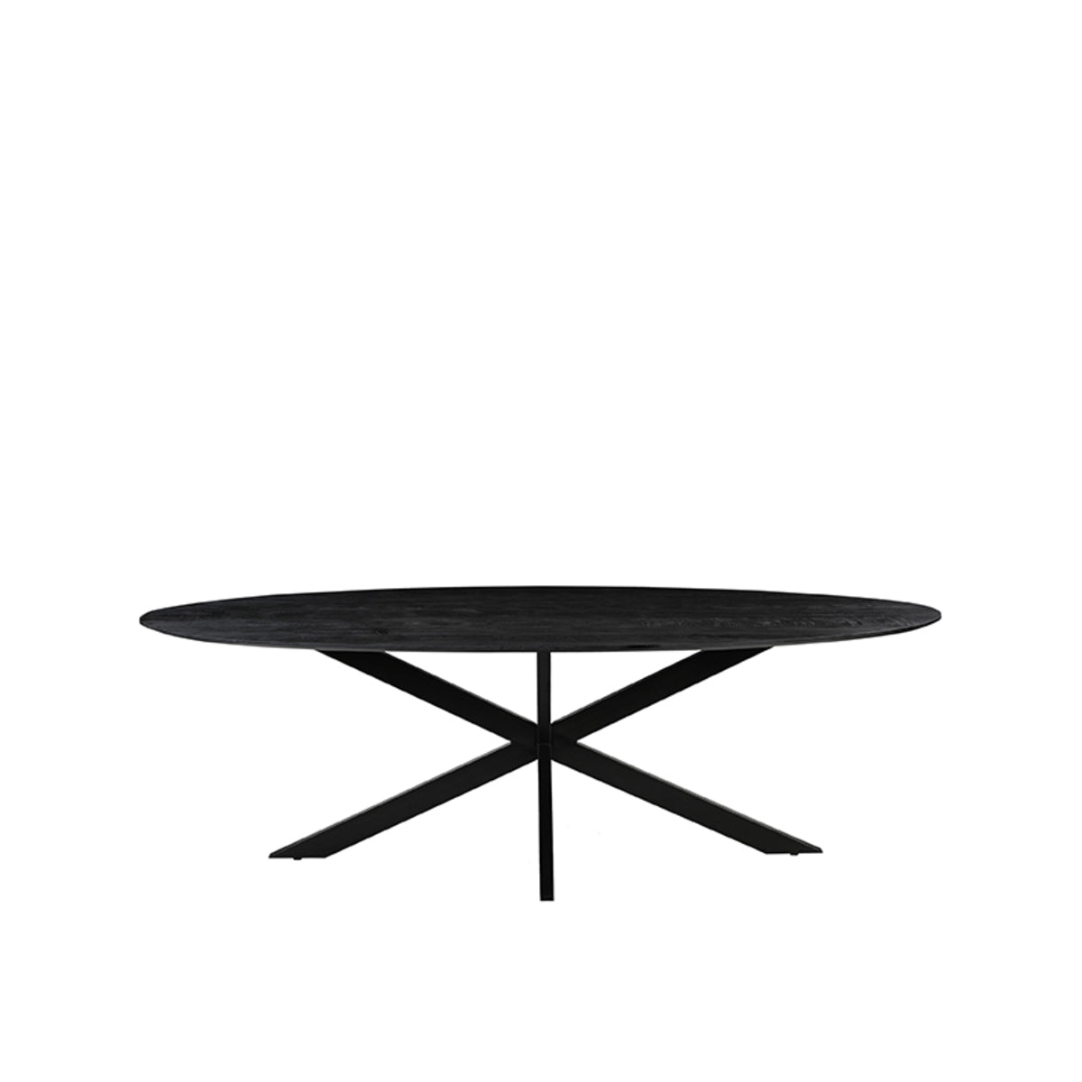 LABEL51 Eetkamertafel James - Zwart - Mangohout - 210 cm - Ovaal van LABEL51 – Luxe comfort op maat van PureWonen. Vraag naar de beste prijs.