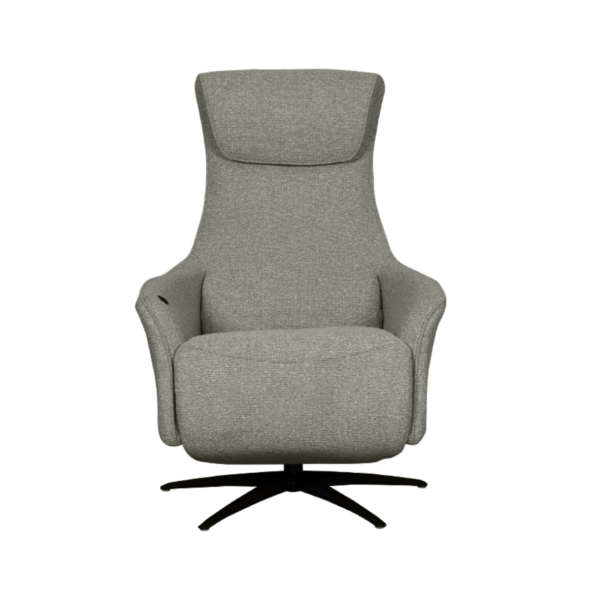 LABEL51 Fauteuil Lund - Truffel grijs - Boucle - One Size