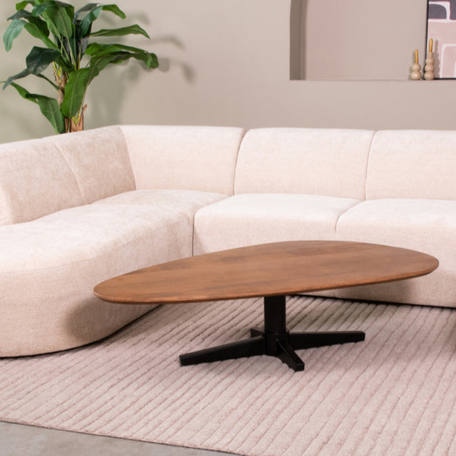 LABEL51 Salontafel Rosie - Nature - Mangohout - 140 cm van LABEL51 – Luxe comfort op maat van PureWonen. Vraag naar de beste prijs.