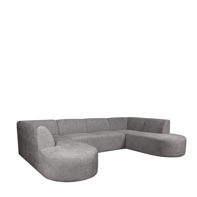 LABEL51 Bank Espen - Stone - Elite - U-Bank van LABEL51 – Luxe comfort op maat van PureWonen. Vraag naar de beste prijs.