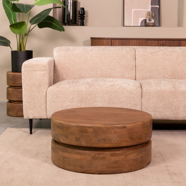 LABEL51 Salontafel Milly - Nature - Mangohout - 70 cm van LABEL51 – Luxe comfort op maat van PureWonen. Vraag naar de beste prijs.