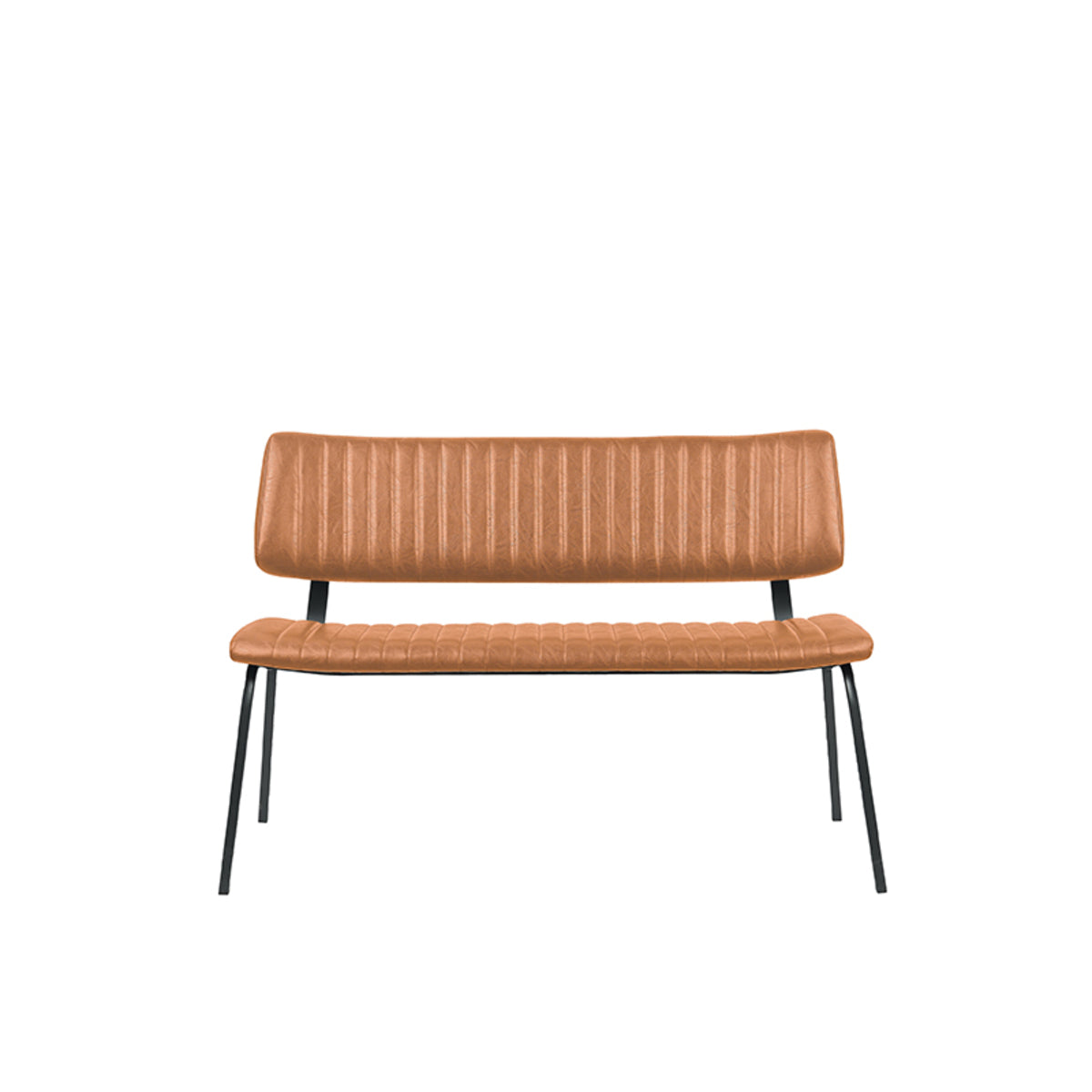 LABEL51 Eetkamerbank Gusto - Cognac - PU-Leder - 120 cm van LABEL51 - laagste prijs offerte van PureWonen