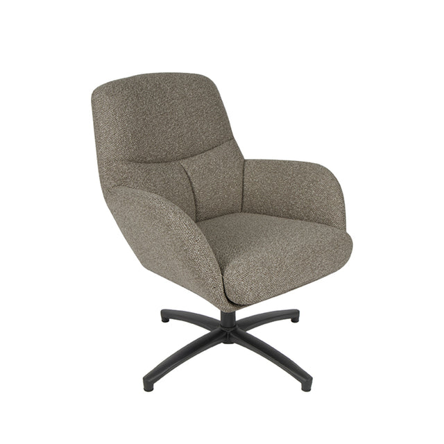 LABEL51 Fauteuil Chill Zone - Truffel grijs - Boucle van LABEL51 – Luxe comfort op maat van PureWonen. Vraag naar de beste prijs.