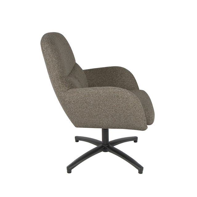 LABEL51 Fauteuil Chill Zone - Truffel grijs - Boucle van LABEL51 – Luxe comfort op maat van PureWonen. Vraag naar de beste prijs.