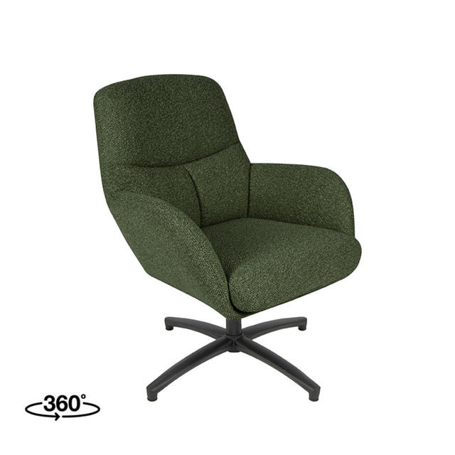 LABEL51 Fauteuil Chill Zone - Forest - Boucle van LABEL51 – Luxe comfort op maat van PureWonen. Vraag naar de beste prijs.