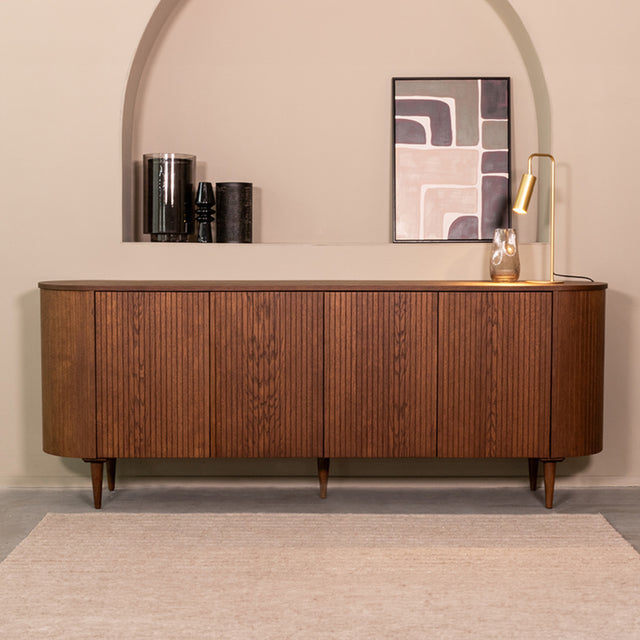 LABEL51 Dressoir Oliva - Walnoot - Eiken - Dressoir 220 cm van LABEL51 – Luxe comfort op maat van PureWonen. Vraag naar de beste prijs.