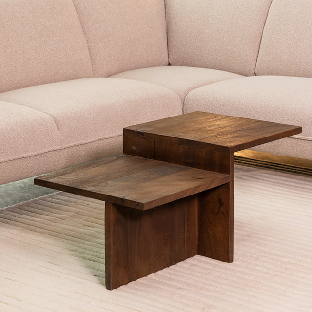 LABEL51 Salontafel Skip - Espresso - Mangohout - 90 cm van LABEL51 - laagste prijs offerte van PureWonen