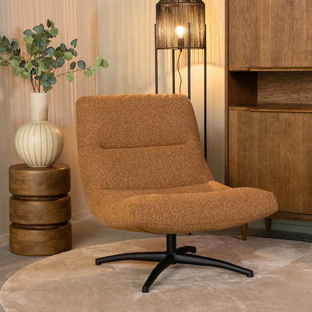 LABEL51 Fauteuil Calix - Coral - Boucle van LABEL51 – Luxe comfort op maat van PureWonen. Vraag naar de beste prijs.