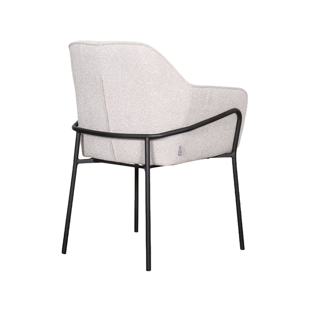 LABEL51 Eetkamerstoel Dexter - Naturel - Boucle van LABEL51 – Luxe comfort op maat van PureWonen. Vraag naar de beste prijs.