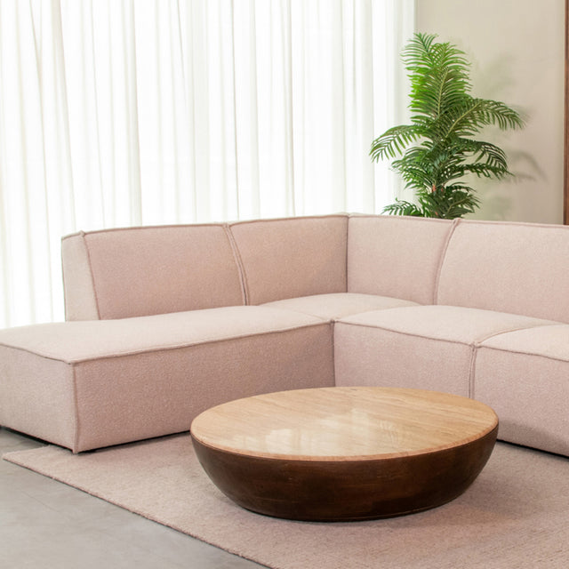 LABEL51 Salontafel Bowl - Espresso - Travertin van LABEL51 – Luxe comfort op maat van PureWonen. Vraag naar de beste prijs.