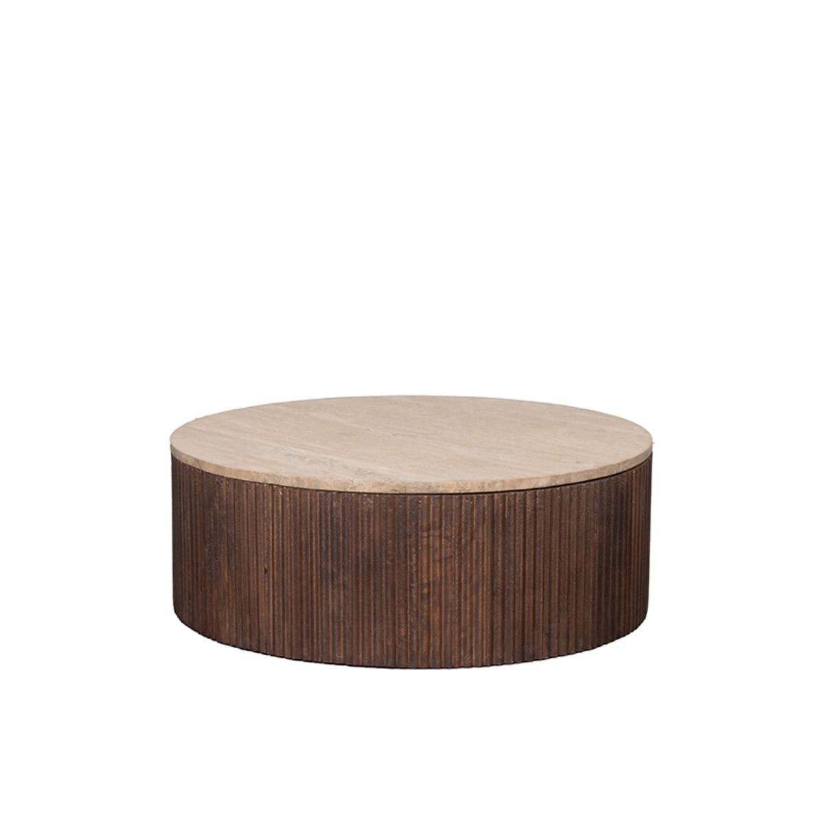 LABEL51 Salontafel Ribble - Espresso - Travertin van LABEL51 – Luxe comfort op maat van PureWonen. Vraag naar de beste prijs.