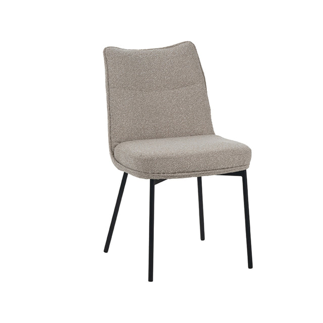 LABEL51 Eetkamerstoel Lennon - Naturel - Boucle van LABEL51 – Luxe comfort op maat van PureWonen. Vraag naar de beste prijs.