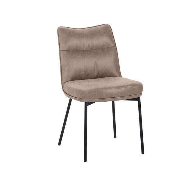 LABEL51 Eetkamerstoel Lennon - Taupe - Micro Suede van LABEL51 – Luxe comfort op maat van PureWonen. Vraag naar de beste prijs.