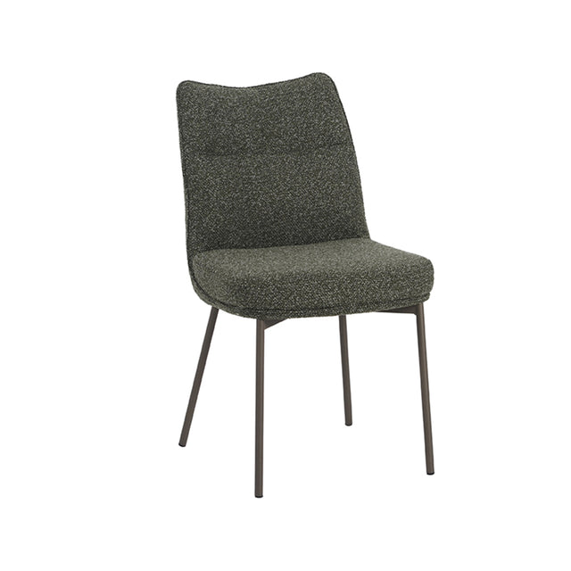 LABEL51 Eetkamerstoel Lennon - Forest - Boucle van LABEL51 – Luxe comfort op maat van PureWonen. Vraag naar de beste prijs.